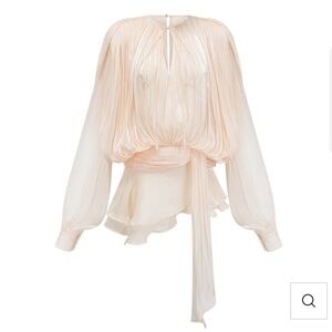 Miss Rosier EUGÉNIE FULLY-PLEATED RUFFLED MINI DRESS IN NEUTRALS